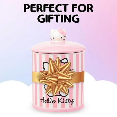 Silver Buffalo Sanrio Hello Kitty Pink Ceramic Cookie Snack Jar (Medium) thumbnail 7