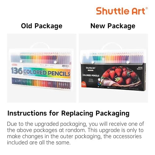 Shuttle Art 136 Coloured Pencils, Soft Core Colouring Pencils Set for Adult Colouring Books, Doodling, Sketching, Drawing, Art Supplies thumbnail 9