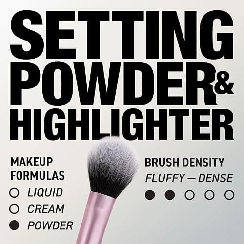 Real Techniques Setting Brush With Ultra Plush Custom Cut Synthetic Bristles and Extended Aluminum Ferrules to Build Coverage thumbnail 2