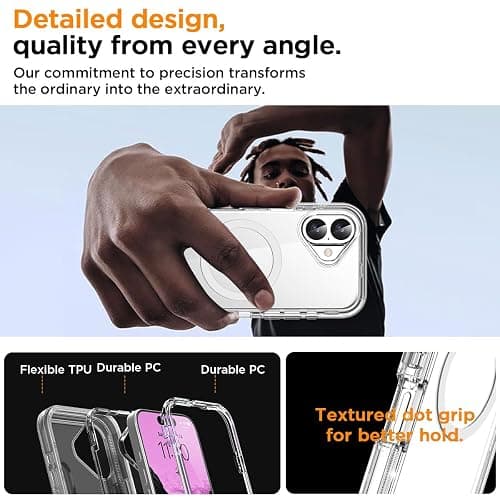 AICase for iPhone 17 Case Clear with Magsafe Heavy Duty Drop Protection Full Body Rugged Shockproof/Dust Proof Triple Layer Transparent Military Protective Tough Durable for iPhone 17 6.3"_1 thumbnail 3