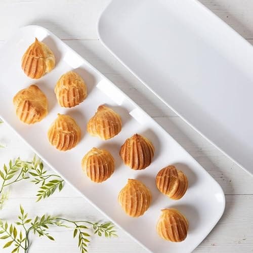 Rectangle White Serving Tray (2-Pack) - 17.5" Disposable Serving Platter for Appetizer, Fruits & Serving Dishes | Perfect Plastic Tray for Party Serveware thumbnail 5