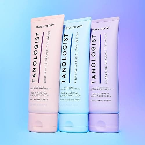 Tanologist Hydrating Daily Glow Body Lotion- Medium/Dark, Gradual Tanning Lotion, No Fake Tan Smell, Streak-Free & Natural Looking Self Tanner, Moisturizing, Vegan, 8.45 fl. oz/250 ml Tube thumbnail 5