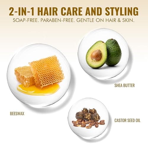 Dolahair Hair Wax Stick - Flyaway Control and Styling Pomade for Kids, Women, and Men - Accessorie Slick Back Hair Brush Kit Hair Bun Maker (2.7 Ounce) thumbnail 8