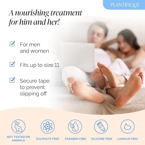 Korean Foot Mask with Shea Butter 4 Pairs box for Dry & Cracked Feet | Hydrating Socks for Soft Heels | Intense Moisturizing and Repairing Dry Rough Skin | Foot Spa | Happy Feet Mask thumbnail 7