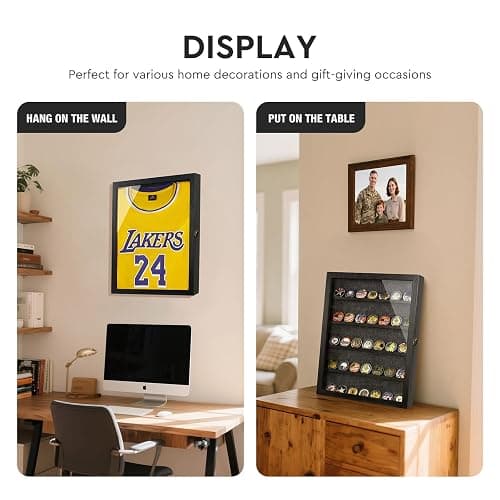 Large Jersey Frame Display Case, Black Shadow Box Frame 13X17 with Slot, for Graduation/Pet/Medal/Coin/Wedding Keepsakes, Anniversary/Birthday/Bridal/Engagement/Wedding Registry/House Warming Gifts thumbnail 6