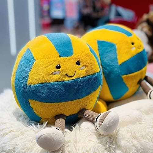 MUALML Cute Volleyball Stuff Soft Sports Stuffed Plush Pillow, Funny Plush Volleyball Gifts for Teen Girls Boys thumbnail 3