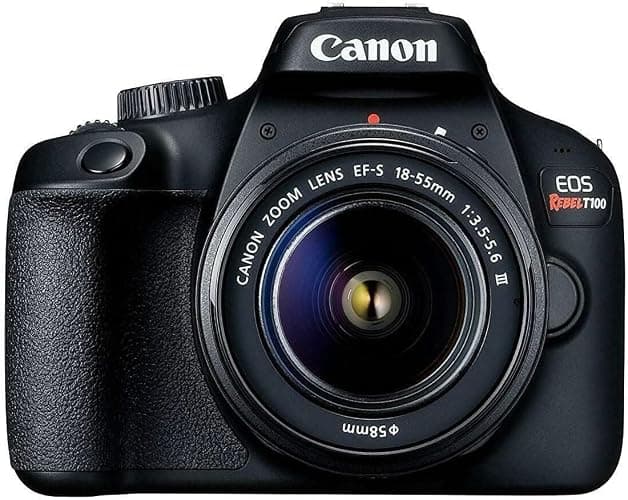 Canon EOS Rebel T100 EF-S 18-55MM F/3.5-5.6 is II Lens KIT (Renewed) thumbnail 3