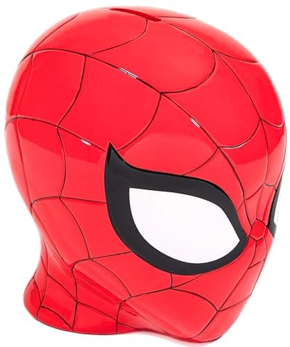 Jay Franco Marvel Spiderman Ceramic Coin Bank - Kids Decor Money Saving Piggy Bank (Official Marvel Product) thumbnail 5