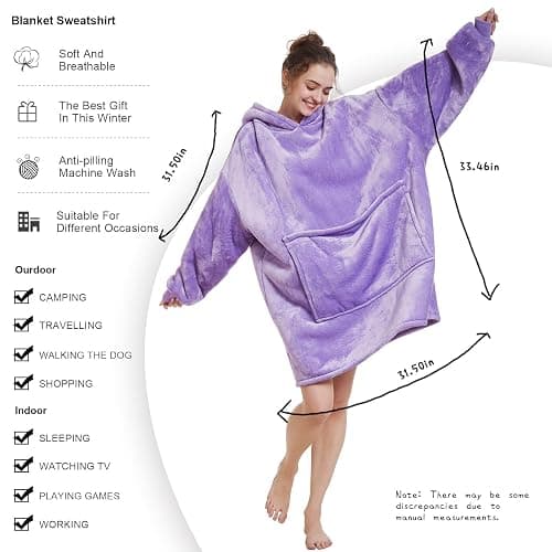 Aemilas Oversized Blanket - Cozy Soft Warm Plush for Women Mom - Birthday Gifts thumbnail 6