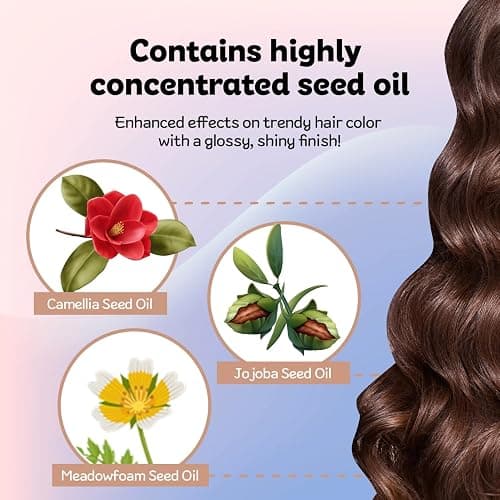 eZn Pudding Hair Dye, Ammonia-Free, Semi-Permanent DIY Korean Hair Dye Color with Keratin, Odorless Gentle for Sensitive Skin No Skin Irritation (Damask Rose) thumbnail 5