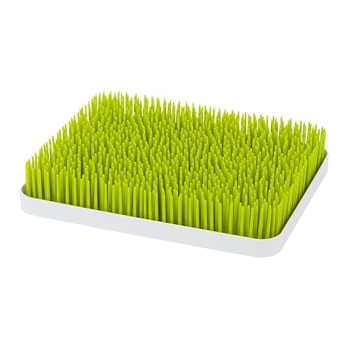 Boon Lawn Countertop Baby Bottle Drying Rack with Antimicrobial Tray - Spring Green - Bottle Rack and Organizer - Baby Feeding Essentials - 13.5 x 11 x 2.5 - 1 Count - Image 1