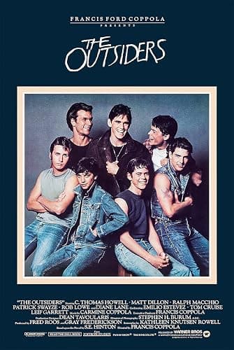 The Outsiders Movie Poster Wall Art Measures 24 x 36 inches (unframed) - Image 1