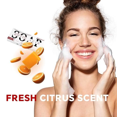 ORIENTLEAF Kojic Acid Soap, Turmeric Soap Bar for Dark Spots, Fresh Citrus Scent, Gentle for Face and Body Wash with Vitamin C, Shea Butter, Retinol, Stocking Stuffers, Christmas Gifts(3 PACK) thumbnail 7
