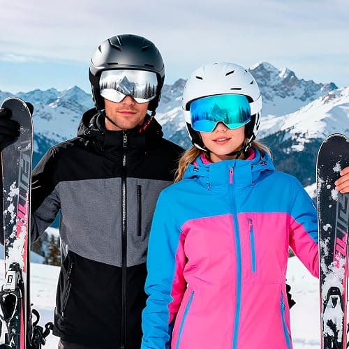 SPOSUNE Ski Goggles OTG Anti-Fog Snow Goggles for Men Women, UV400 Protection Snowboard Goggles for Skiing & Snowboarding thumbnail 5