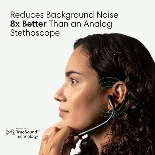 CORE 500™ Digital Stethoscope — 40x Amplification, Active Noise Cancellation, 3-Lead ECG, FDA-Cleared AI with Eko+, Full-Color Display, Reimbursement Eligible — Silver, COR501 thumbnail 4