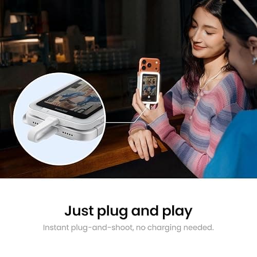 Insta360 Snap Selfie Screen with Light - 4K Magnetic Selfie Monitor Screen for Selfie, Vlogging, Compaitble with iphone 15/16/17 Pro, Adjustable Lighting, Touchscreen Control, Wired Instant Connection thumbnail 4