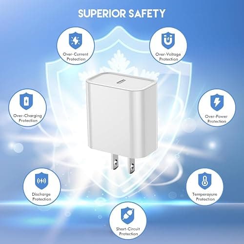 iPhone Charger Fast Charging 10 Feet, PD USB C Wall Charger Block Lightning Cord with 10FT Long Type C to Lightning Fast Charging Data Sync Cable Compatible with iPhone 14 13 12 11 XS XR X 8 SE iPad thumbnail 4