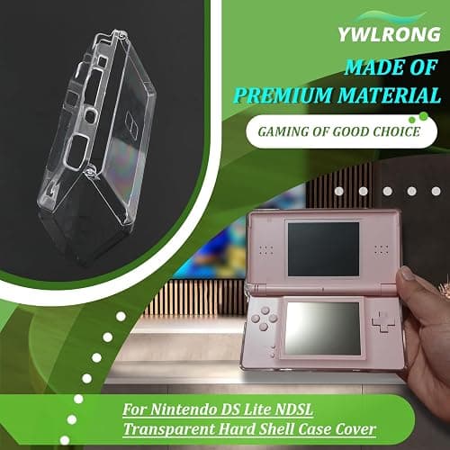 Transparent Hard Shell Case Cover for Nintendo DS Lite NDSL Protective Hard Crystal Clear Case Accessories Replacement Parts thumbnail 4