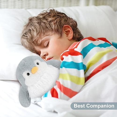 SuzziPals Heatable & Coolable Penguin Plush, Microwavable Heating Pad Stuffed Animal for Soothing & Relaxation, Cute Stuffed Penguins Toy, Penguin Gifts for Girls & Boys thumbnail 6