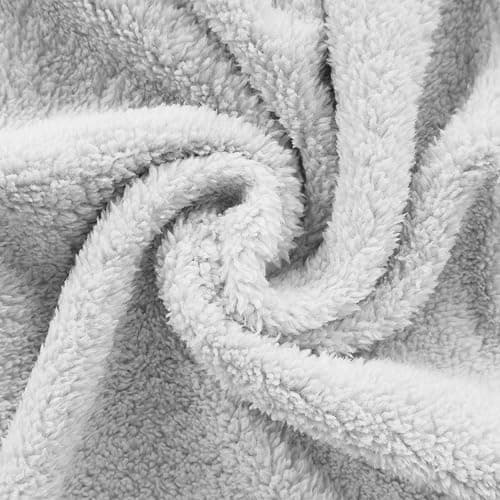Womens Dressing Gown Full Length Fluffy Bathrobes Ladies Super Soft Hooded Bath Robe Winter Cozy Plush Fleece Warm Robes with Pockets Loungewear Long Robe Sleepwear Nightwear Gifts for Her thumbnail 5