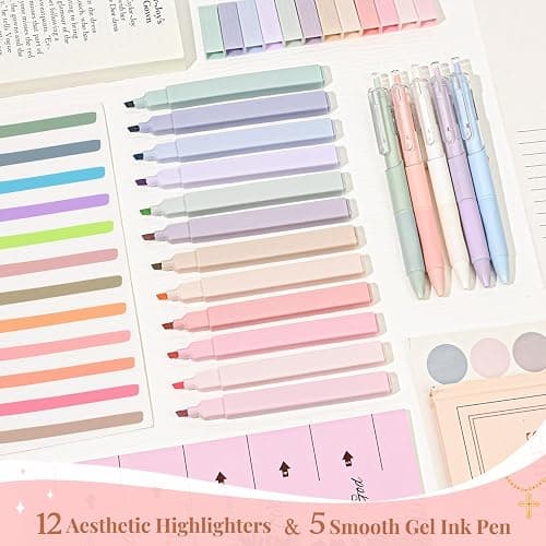 Bible Cover Case for Women Large Bible Cover Bag Study Supplies Journaling Kit Book Carrying Case with Highlighters Christian Gifts for Women thumbnail 7