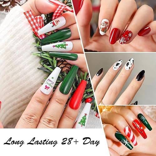 CANNI CC1 30Pcs 9ML Hema-free Gel Nail Polish Set, Black Pink Nude Red Blue Green Gel Polish Kit Color Soak Off LED Nail Gel Polish Set Nail Art Starter Manicure Salon DIY at Home thumbnail 5