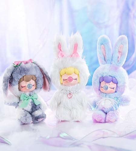 Rolife Nanci Plush Doll Shining Bunny Series, 1PC Random Design Cute Rabbit Plush Toy Action Figure, Creative Collectible Toys for Holiday Birthday Gift thumbnail 5
