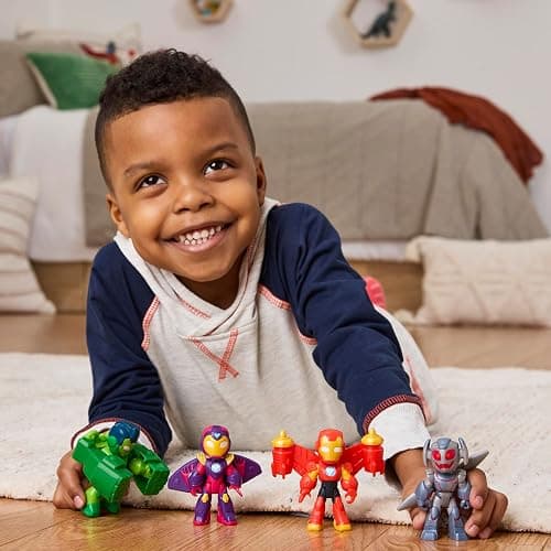 Iron Man and HIS Awesome Friends Marvel Iron Armor Figure Pack, 3-Inch Action Figures, Toy Playsets for Boys & Girls, Ages 3+ (Amazon Exclusive) thumbnail 6
