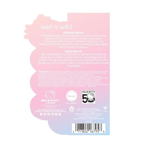 wet n wild Hello Kitty Primer Serum, Infused Vitamin E & Diamond Powder for Long-Lasting Hydration, Warm Apple Pie Lightly Scented, Cruelty-Free & Vegan thumbnail 8