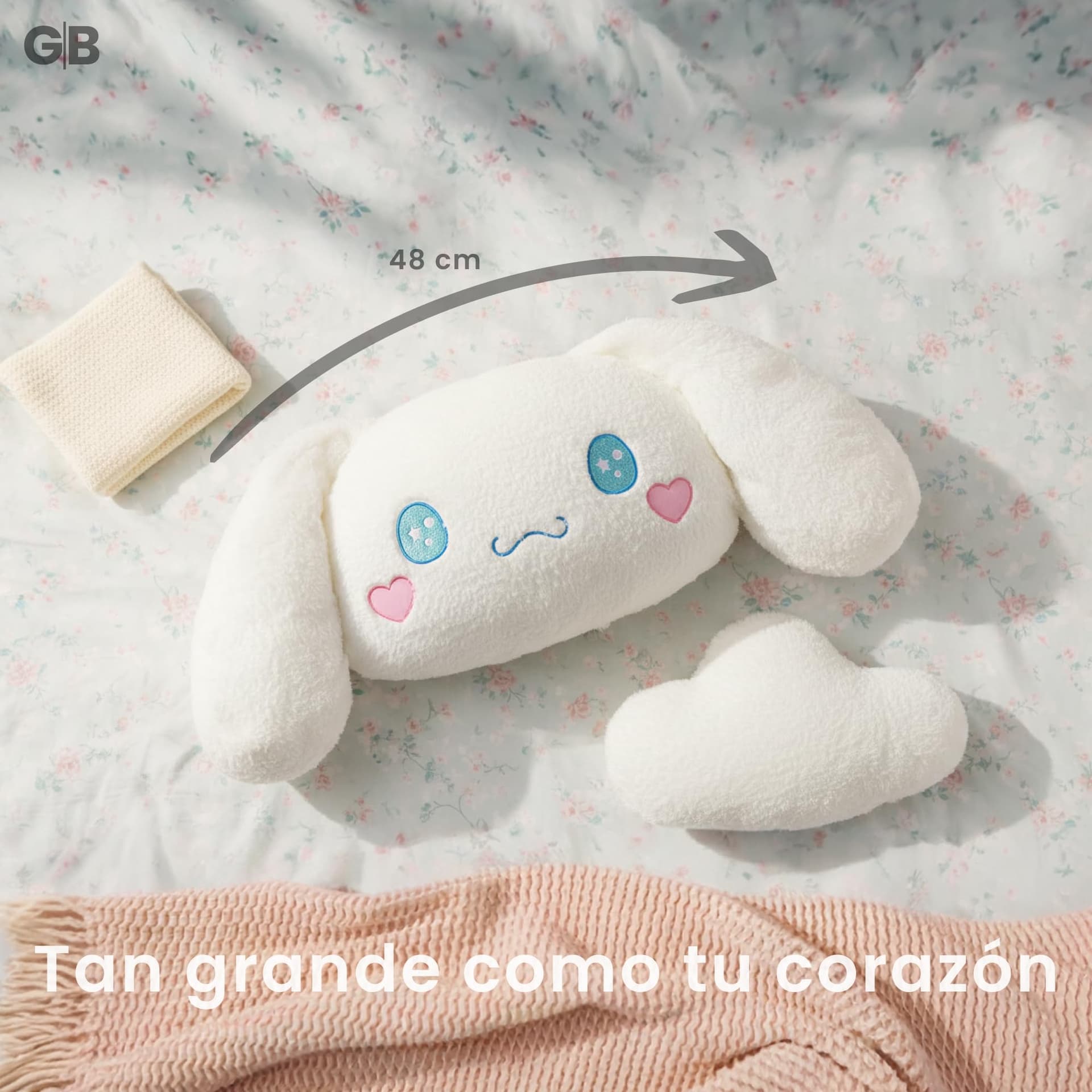 Almohada Cinnamoroll Peluche Cinamon Roll Almohadas Cinnamoroll Peluches Grande diseño Suave thumbnail 5
