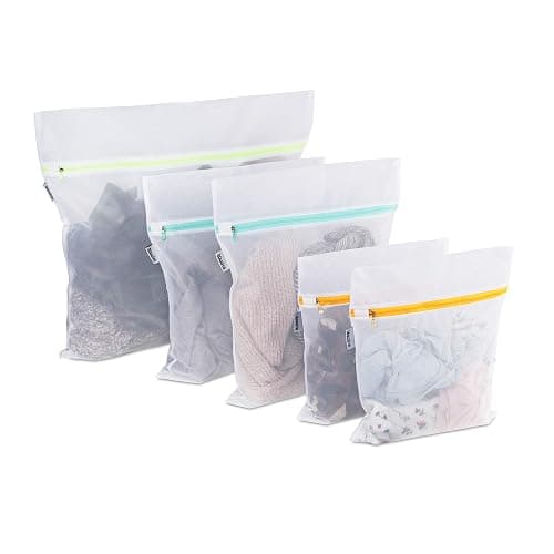 Mamlyn Mesh Laundry Bag for Delicates, Wash Bag for Underwear and Lingerie, Makeup Organizer Bag (1 Large, 2 Medium, 2 Small) - Image 1