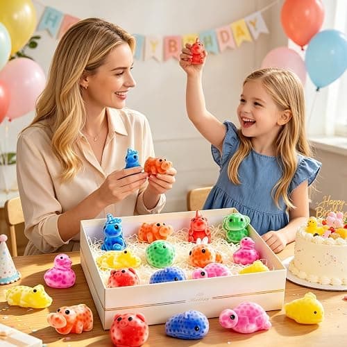 24 Pack Squishies Toys Stress Balls Bulk 12 Styles Animals Stress Relief Sensory Fidget Toys Squeeze Balls for Kids Toddlers Boys Girls Party Favors Classroom Prizes Birthday Gifts Goodie Bag Stuffers thumbnail 6