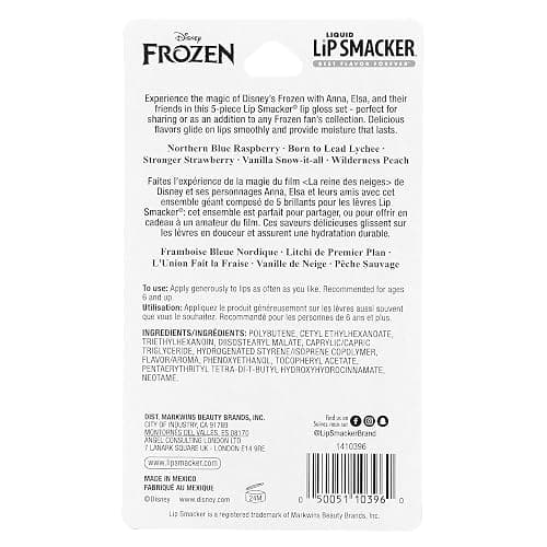 Lip Smacker Disney Frozen 2 Liquid Flavored Lip Balm Party Pack | Dry Lips | For Kids, Men, Women | Stocking Stuffer | Christmas Gift, Set of 5 thumbnail 3