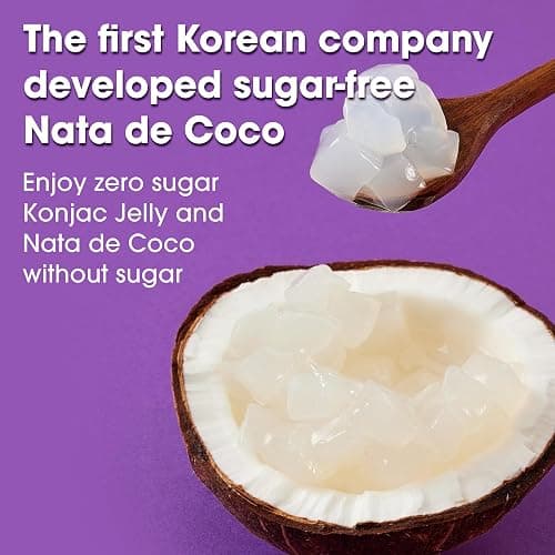 Sugarlolo Konjac Sweet Coco Yuzu & Lemon Jelly Snack - Vegan Healthy Drinkable Jello, Sugar Free | 4 Calories per Pouch | Low Calorie Korean Fruit Snacks 5.29 Oz (150g) thumbnail 4
