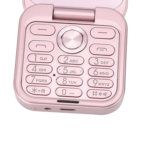 Brrnoo Flip Small Cell Phone Dual Nano SIM Media Player HD Rear Camera LED Flashlight GSM Network Seniors (Pink) thumbnail 9