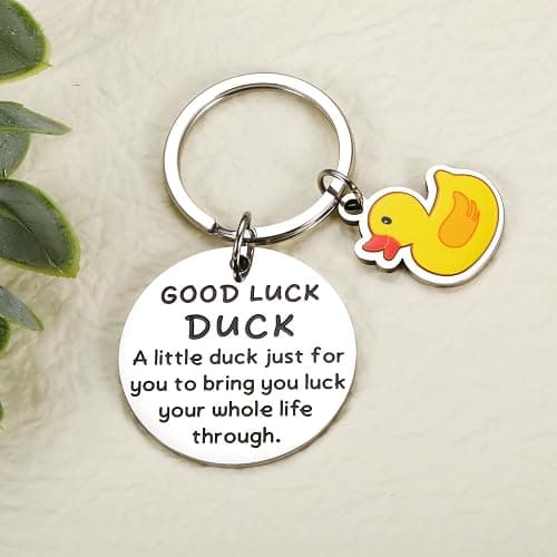 Duck Keychain, Stocking Stuffers for Adults Women, Positive Duck Good Luck Charms, Christmas Gifts for Teen Girls, Ducks Gifts Funny Keychain, Lucky Ducks Christmas Keychains, Novelty Gift Cheer Gift thumbnail 8
