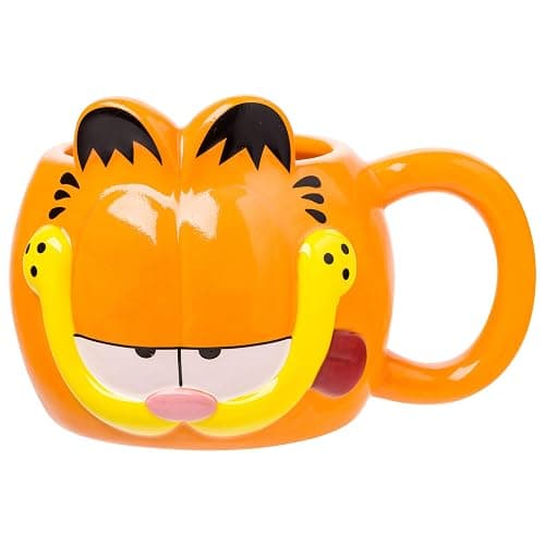 Silver Buffalo Garfield Ceramic 3D Sculpted Mug, 20 Ounces - Image 1