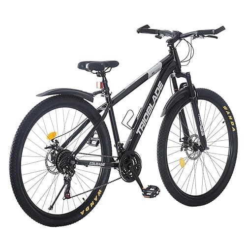 LSLIFE 24 26 27.5 29 Inch Mountain Bike, 21-Speed Mountain Bicycle for for Adult Drivetrain Mens Women Mountain Bike Dual Disc Brakes Lightweight Bicycle thumbnail 5