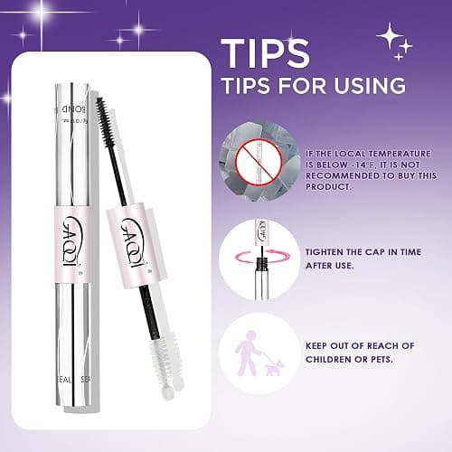 GAQQI Lash Cluster Glue, Lash Bond and Seal Waterproof, Bond & Seal Eyelash Glue for Clusters, Eyelash Adhesive Black Long-Lasting 72H, Latex-Free（5ml+5ml） thumbnail 6