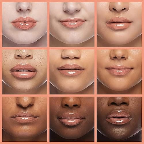 Hydrating Lip Glow Oil, Lip Oil Gloss Transparent Toot Tinted Nourishing Long Lasting Repairing Lightening Lip Lines (CLEAR) 0.2 OZ thumbnail 3
