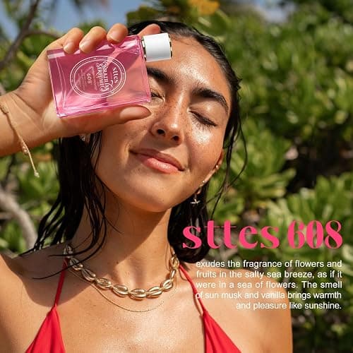 Sttes Perfume 608# (Delicious Pink Dragonfruit) - Eau de Perfume 100ml (3.4fl oz) Fruity and Floral (Vanilla + Jasmine + Red Pitaya) thumbnail 4