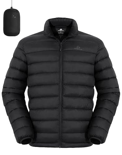 Pioneer Camp Mens Lightweight Packable Puffer Jacket Winter Insulated Puffy Coat Water Repellent Warm Quilted Jackets Travel - Image 1