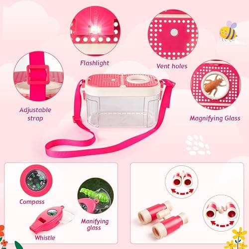 Meland Kids Camping Set for Girls - Camping Tent Toys for Girls Indoor Outdoor Pretend Play, Christmas Birthday Gift Idea for Toddler Girl Age 3,4,5,6 Year Old thumbnail 6