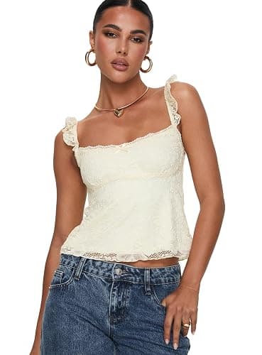 Princess Polly Women's Madaleine Lace Top - Image 1