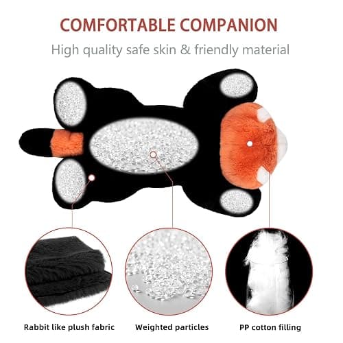 Niuniu Daddy 20" | 3.3 Pound Red Panda Weighted Stuffed Animals Plush Toy, Small Pillowfort Weighted Plush Animals for Kids Adults, Heavy Beads Body Stuffed Animal Pillow for Gift Birthday Christmas - Red Panda - Medium thumbnail 8