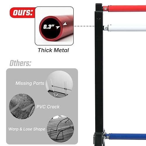 Steel Ladder Ball Game Set with 6 Bolas Assembly-Free Ladder Toss Includes Scorekeeper and Carry Case Yard Outdoor Games for Adults & Family thumbnail 3