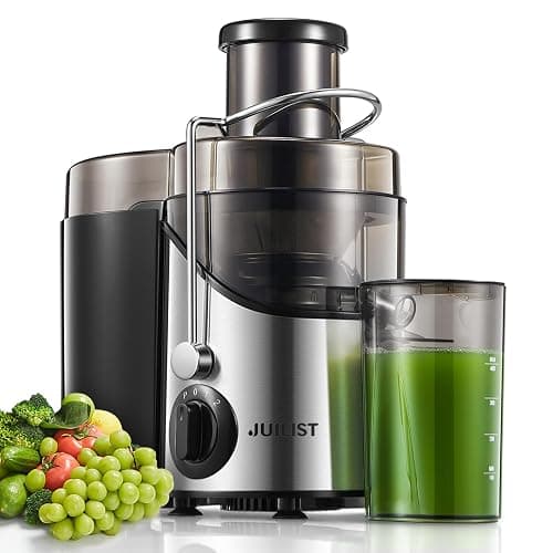 Juicer Machines, Juilist 3" Wide Mouth Juicer Extractor Max Power 800W, for Vegetable and Fruit with 3-Speed Setting, 400W Motor, Easy to Clean - Image 1