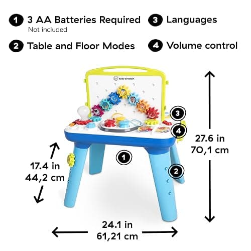 Baby Einstein Curiosity Table Activity Play Station, Montessori Floor Toy and Interactive Workbench, 12 Months and Up thumbnail 7