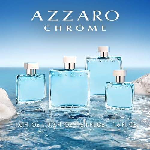 Azzaro Chrome Eau de Toilette - Fresh Aquatic Mens Cologne - Citrus, Woody, Musky Fragrance -Fresh Notes of Bergamot - Everyday Wear - Classic Summer Beach Scent - Luxury Perfumes for Men thumbnail 5