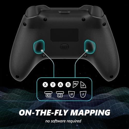 Dinosoo RGB Wireless Controller for Xbox Series X|S, Xbox One & Windows 10/11, Gaming Gamepad with Hall Trigger, Turbo, Macro, 3.5mm Audio Jack, 2.4GHz Adapter thumbnail 4
